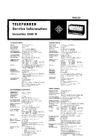 Telefunken Concertino-5384W-Service-Info